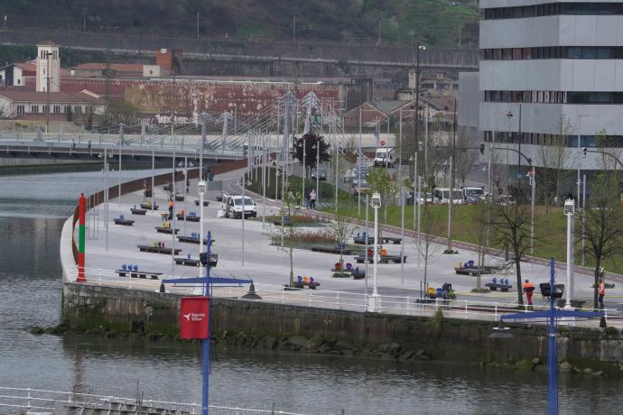 La nueva zona urbanizada supone el último tramo por recuperar de las orillas de la ría entre Elorrieta y Zorrotza