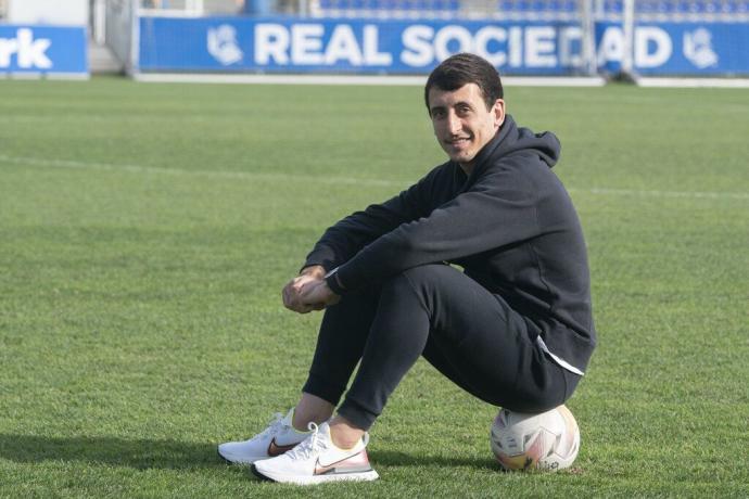 Mikel Oyarzabal posa para este periódico hace unas semanas.