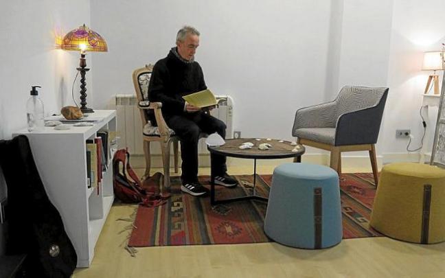 Enrique Zaldua, en el centro Sabiam.