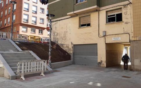 Punto en el que se están haciendo obras.