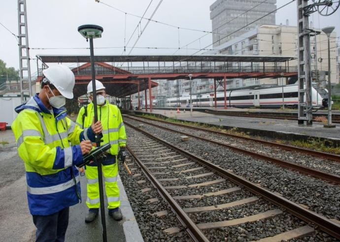 Imagen de archivo de las obras de la estación de Renfe en Atotxa.