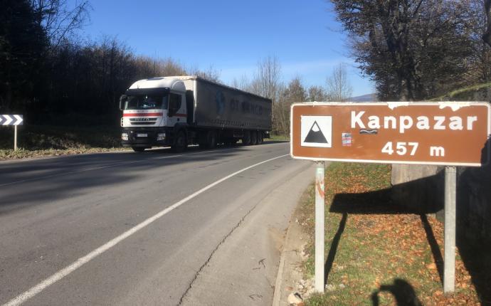 Las obras de la segunda fase del tercer carril de Kanpazar se han licitado.