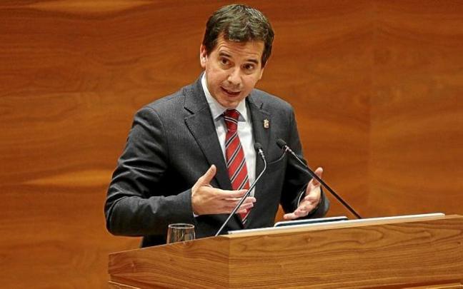 Mikel Irujo, en una intervención en el Parlamento. Foto: Javier Bergasa