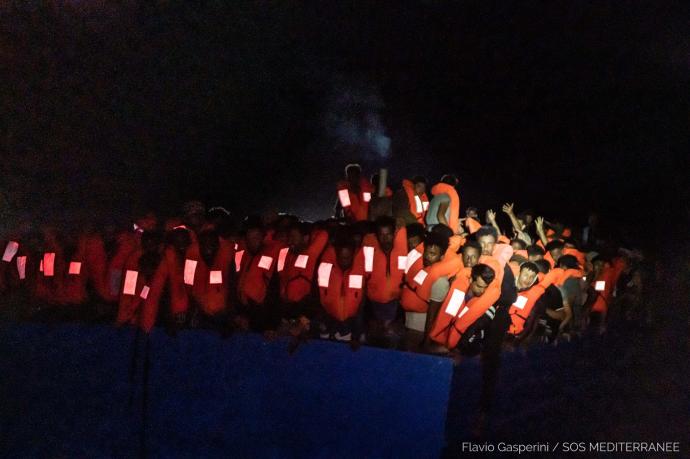 Imágenes del último rescate del 'Ocean Viking'