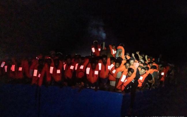 Imágenes del último rescate del 'Ocean Viking' Imágenes del último rescate del 'Ocean Viking'