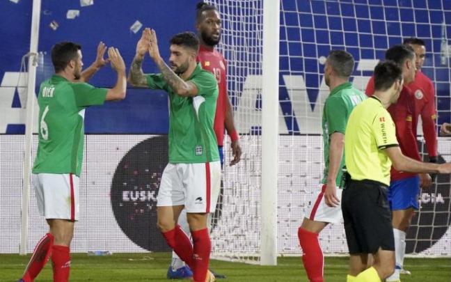 Imagen de archivo de un partido de Euskadi ante Costa Rica. Imagen de archivo de un partido de Euskadi ante Costa Rica.