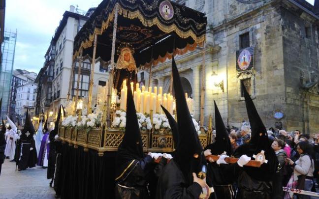 Procesión de la Santa Cena en Bilbao.