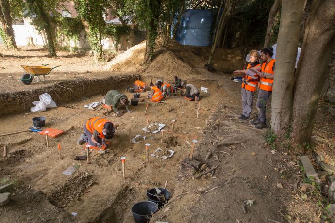 Restos de la Primera Guerra Carlista hallados en el cementerio de Begoña de Bilbao