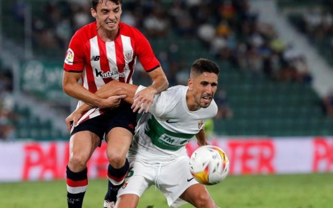 Oier Zarraga, en el partido ante el Elche. Oier Zarraga, en el partido ante el Elche.