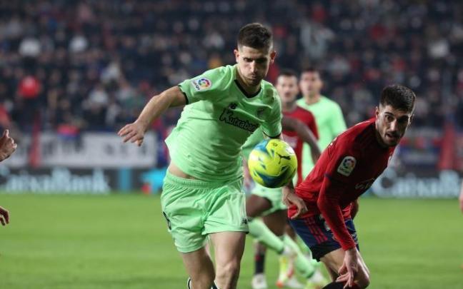 Sancet en un partido reciente contra Osasuna