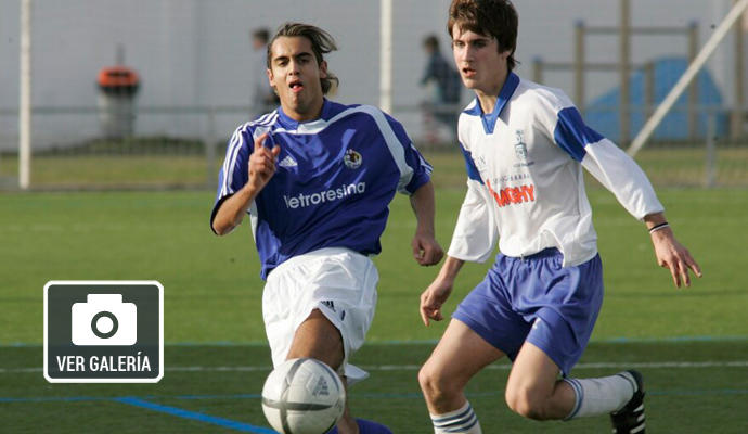 Oier Sanjurjo en un partido Chantrea - Burladés de Tercera División (2005)