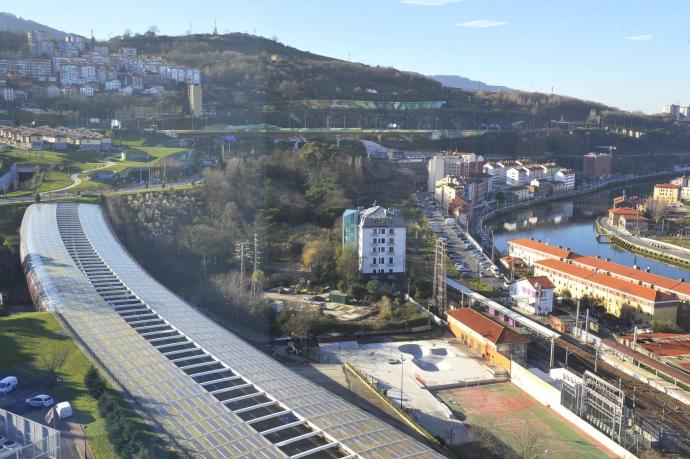 Vista de la zona de Olabeaga donde se efectuará la intervención urbanística los próximos años