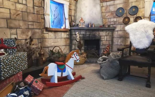 La Casa Mágica de Olentzero y Mari Domingi de la Asociación de Comerciantes.