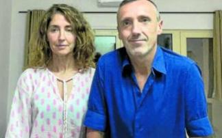 Marian Gerrikabeitia y Asier Zabaleta, ayer en la capital de Mozambique’. Foto: DNA