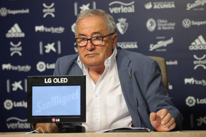 El presidente del CA Osasuna, Luis Sabalza.