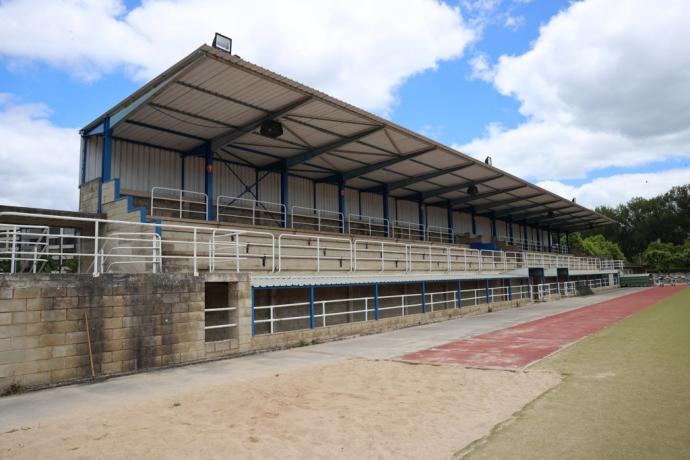 Instalaciones en las que se ubican los vestuarios de la pista de atletismo.