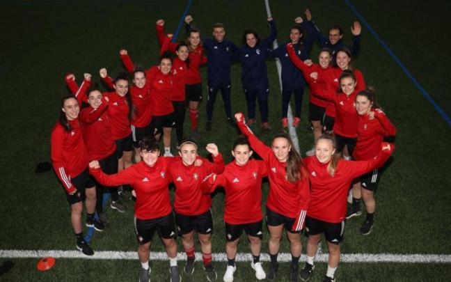 La plantilla de Osasuna Femenino B, en la previa del encuentro. La plantilla de Osasuna Femenino B, en la previa del encuentro.