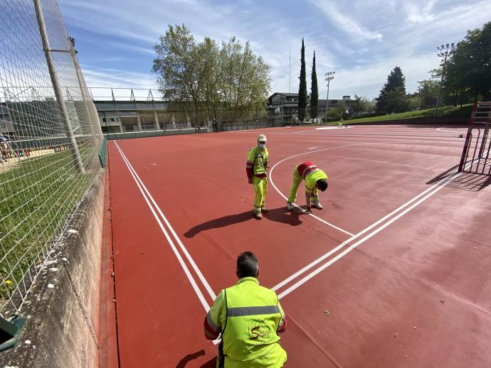 Operarios trabajando.