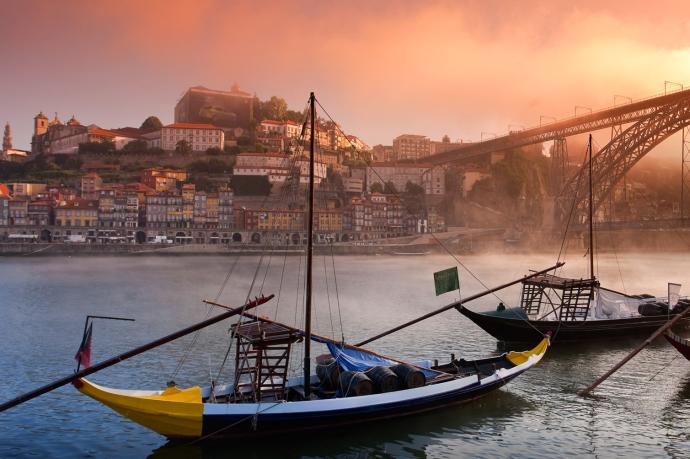 Vista de uno de los espacios con más encanto de la ciudad de Oporto.