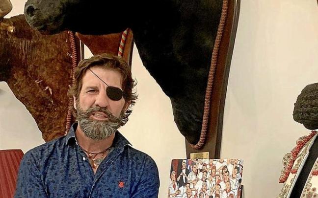 El diestro gaditano, con varios recuerdos de Pamplona.