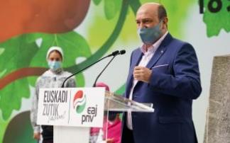 El presidente de la Ejecutiva del PNV, Andoni Ortuzar