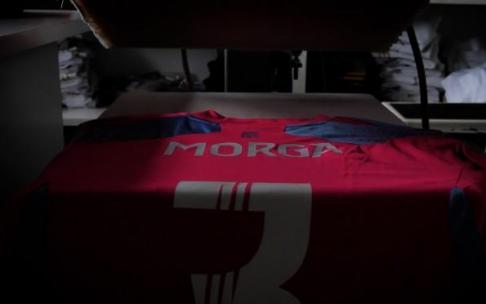 Camiseta que lucirá Carmen Fresneda Morga, en el partido ante el Oviedo Camiseta que lucirá Carmen Fresneda Morga, en el partido ante el Oviedo