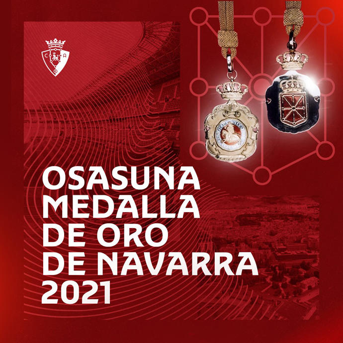 Osasuna, Medalla de Oro de Navarra