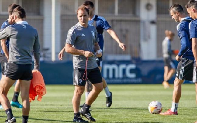 Jagoba Arrasate, durante un entrenamiento de Osasuna Jagoba Arrasate, durante un entrenamiento de Osasuna