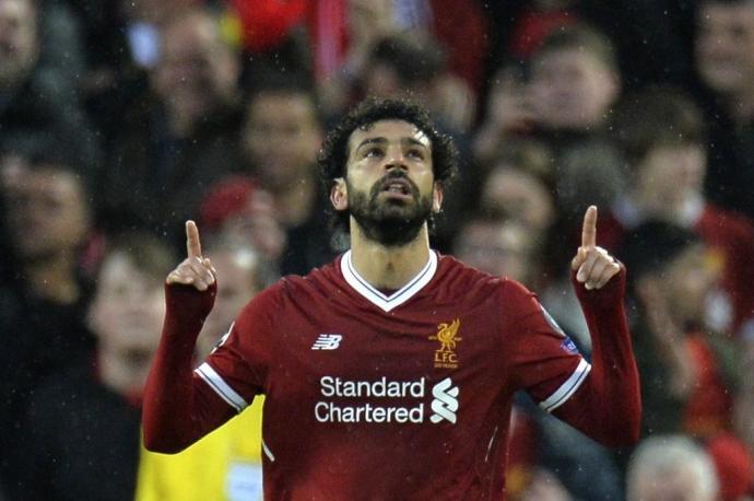 Mohamed Salah, una de las estrellas del Liverpool.