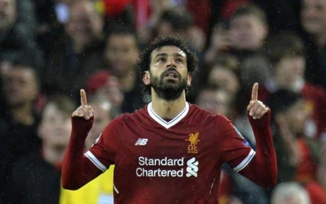 Mohamed Salah, una de las estrellas del Liverpool.