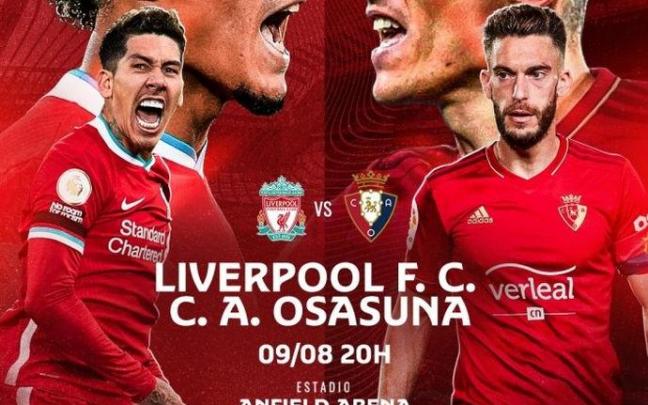 Imagen promocional del Liverpool-Osasuna Imagen promocional del Liverpool-Osasuna