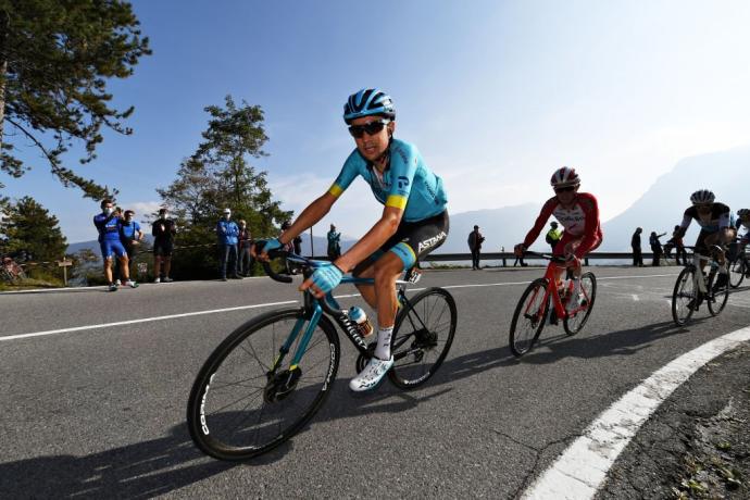 Óscar Rodríguez, durante una carrera de esta temporada.