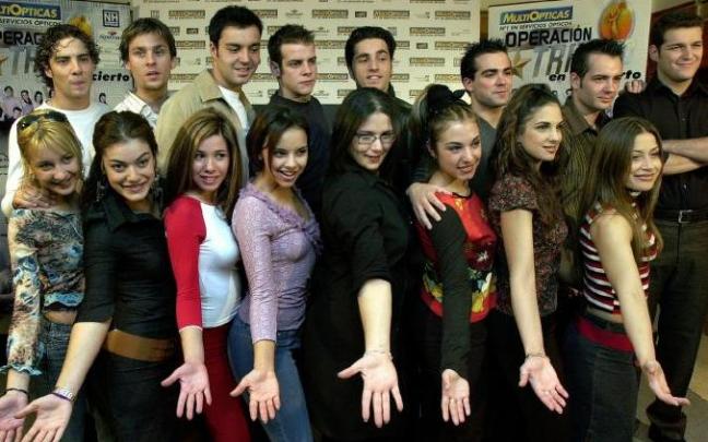 Los 16 participantes de la primera edición de 'Operación Triunfo'.