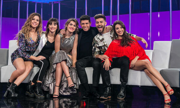 De izquierda a derecha, Miriam, Aitana, Amaia, Alfred, Agoney y Ana Guerra, los seis mejor clasificados en 'OT 2017'.