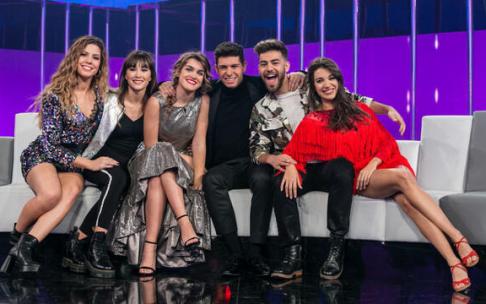 De izquierda a derecha, Miriam, Aitana, Amaia, Alfred, Agoney y Ana Guerra, los seis mejor clasificados en 'OT 2017'. De izquierda a derecha, Miriam, Aitana, Amaia, Alfred, Agoney y Ana Guerra, los seis mejor clasificados en 'OT 2017'.