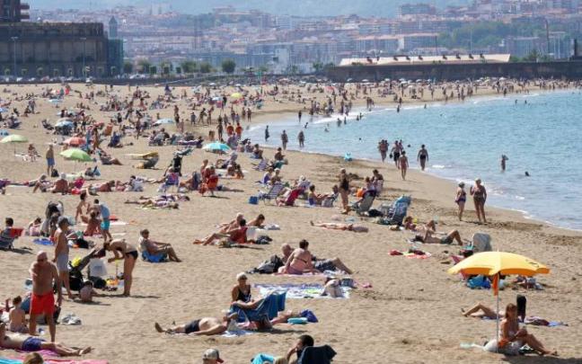 Imagen de archivo de la playa de Ereaga.
