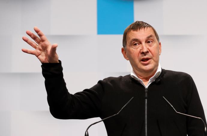 Arnaldo Otegi ha analizado la aprobación de la reforma laboral.