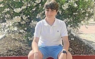 Pablo Álvarez, en la plaza de la Cruz de Lodosa.