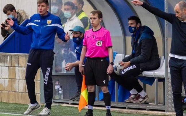 Pablo Álvarez, durante un partido de esta temporada