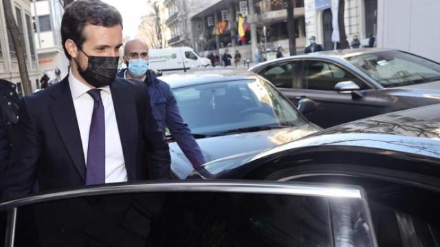 Casado se ha reunido en Génova con sus cargos más afines.