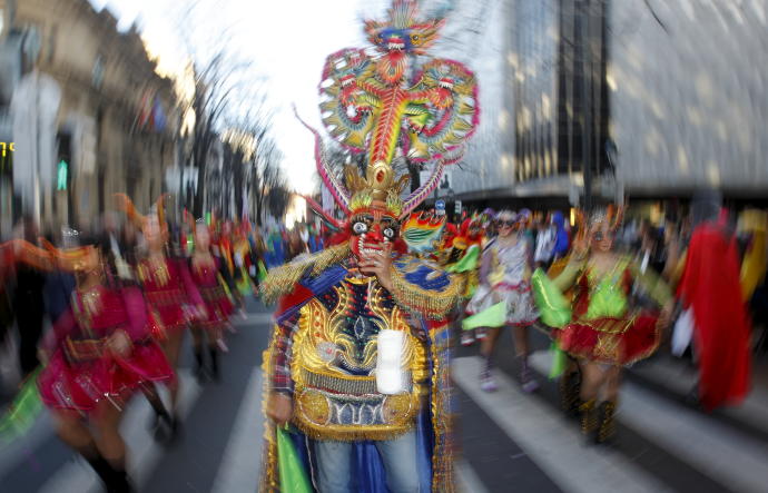 Foto del último desfile de Carnaval en Bilbao.