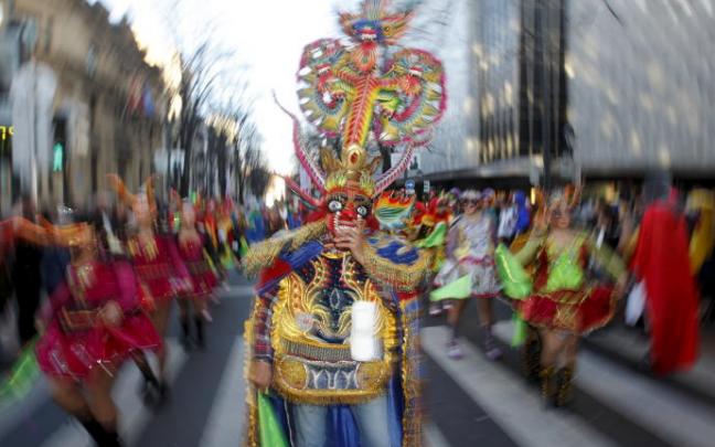 Foto del último desfile de Carnaval en Bilbao.