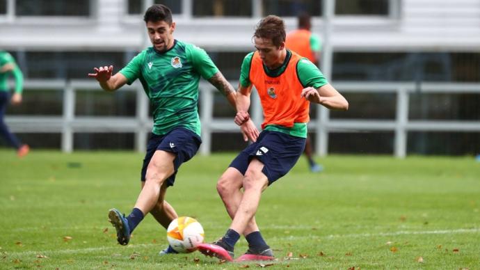 Jon Pacheco, durante un entrenamiento.