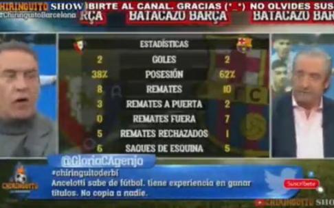 Captura de pantalla del programa 'El Chiringuito'.