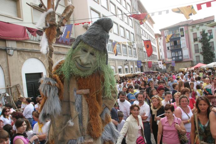 Feria medieval en Portugalete, como la que celebrará la villa por su aniversario.