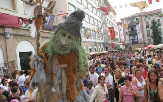 Feria medieval en Portugalete, como la que celebrará la villa por su aniversario.