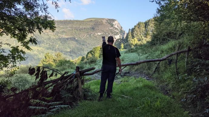 La prueba une dos picos de la localidad. Foto: Lanestosa 360º