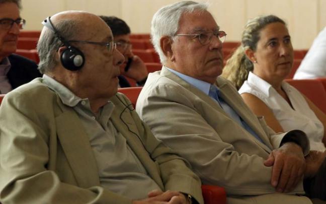 Fèlix Millet, Jordi Montull y Gemma Montull en una sesión del juicio del caso Palau Fèlix Millet, Jordi Montull y Gemma Montull en una sesión del juicio del caso Palau