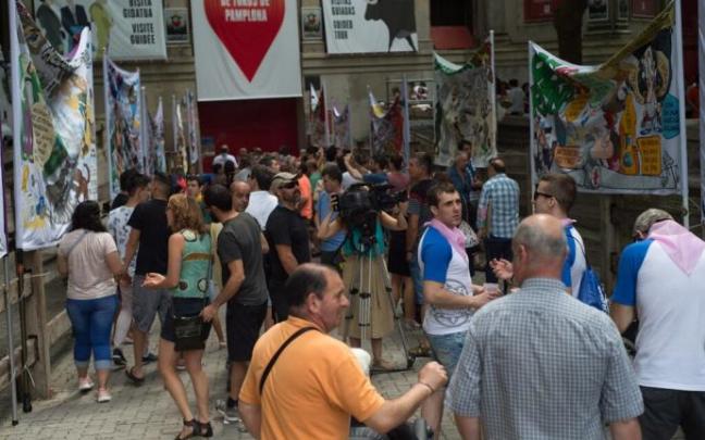 Presentación de las pancartas de las peñas de San Fermín 2018. Presentación de las pancartas de las peñas de San Fermín 2018.