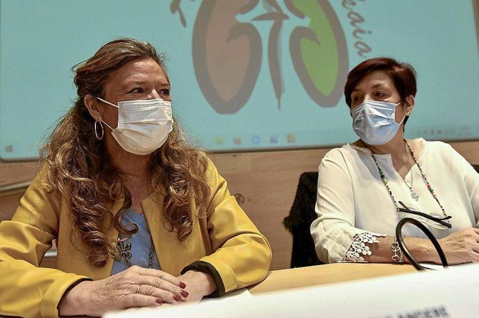 La consejera Gotzone Sagardui inauguró ayer en Bilbao la XIII Conferencia socio-informativa de personas con enfermedad renal. Foto: Efe